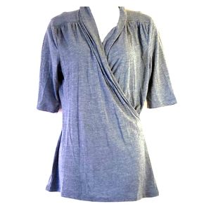 Banana Republic-Soft, blue/grey, dressy/casual top